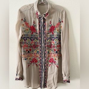 Johnny Was tunic blouse
